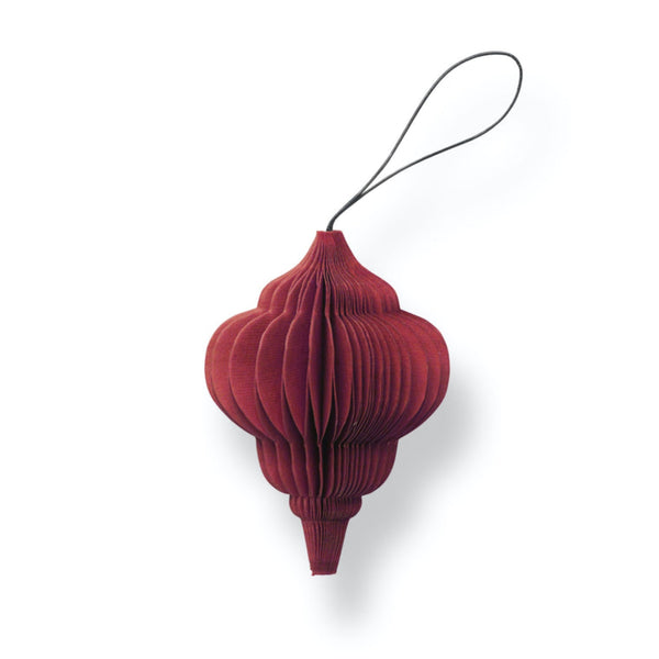 SUSTAIN folded ornament, jewel red. (box of 24)