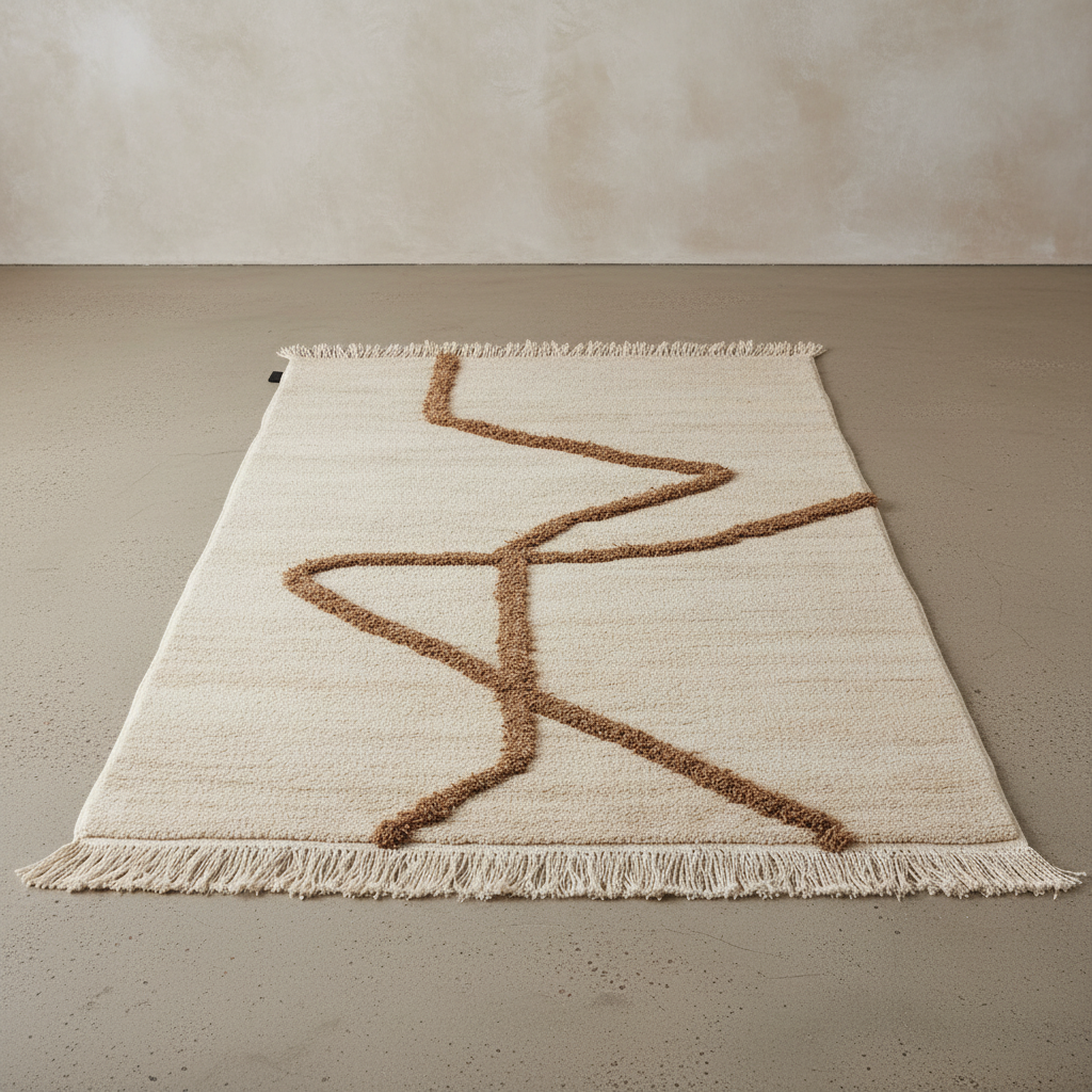 Vuoristo Rug — Flat Lay Down Angle