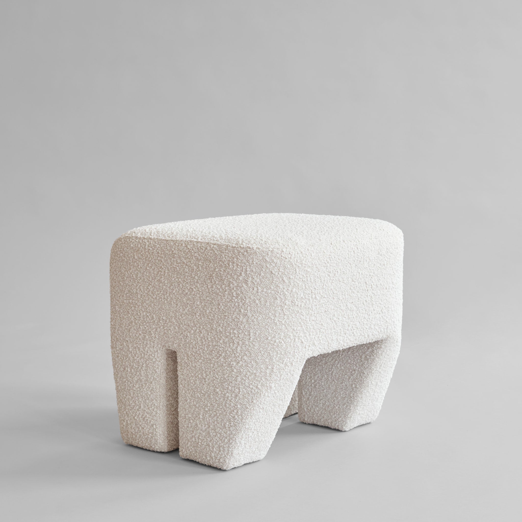 Sculpt Stool - Off White Bouclé