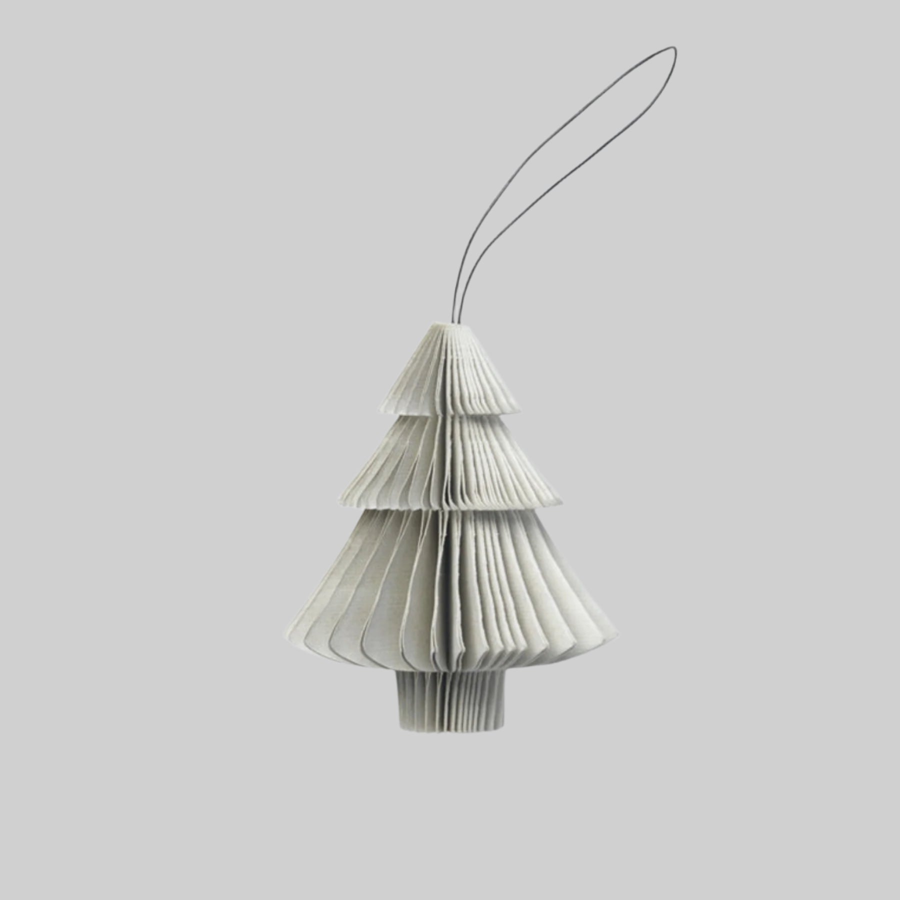 SUSTAIN folded ornament, tree nude grey (box of 6)