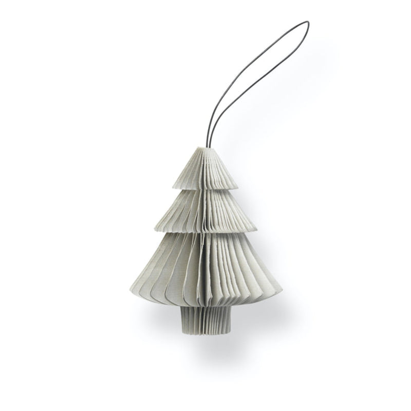 SUSTAIN folded ornament, tree nude grey. (box of 12)