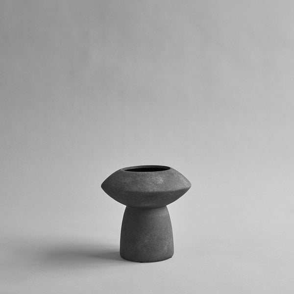 Sphere Vase, Fat - Dark Grey