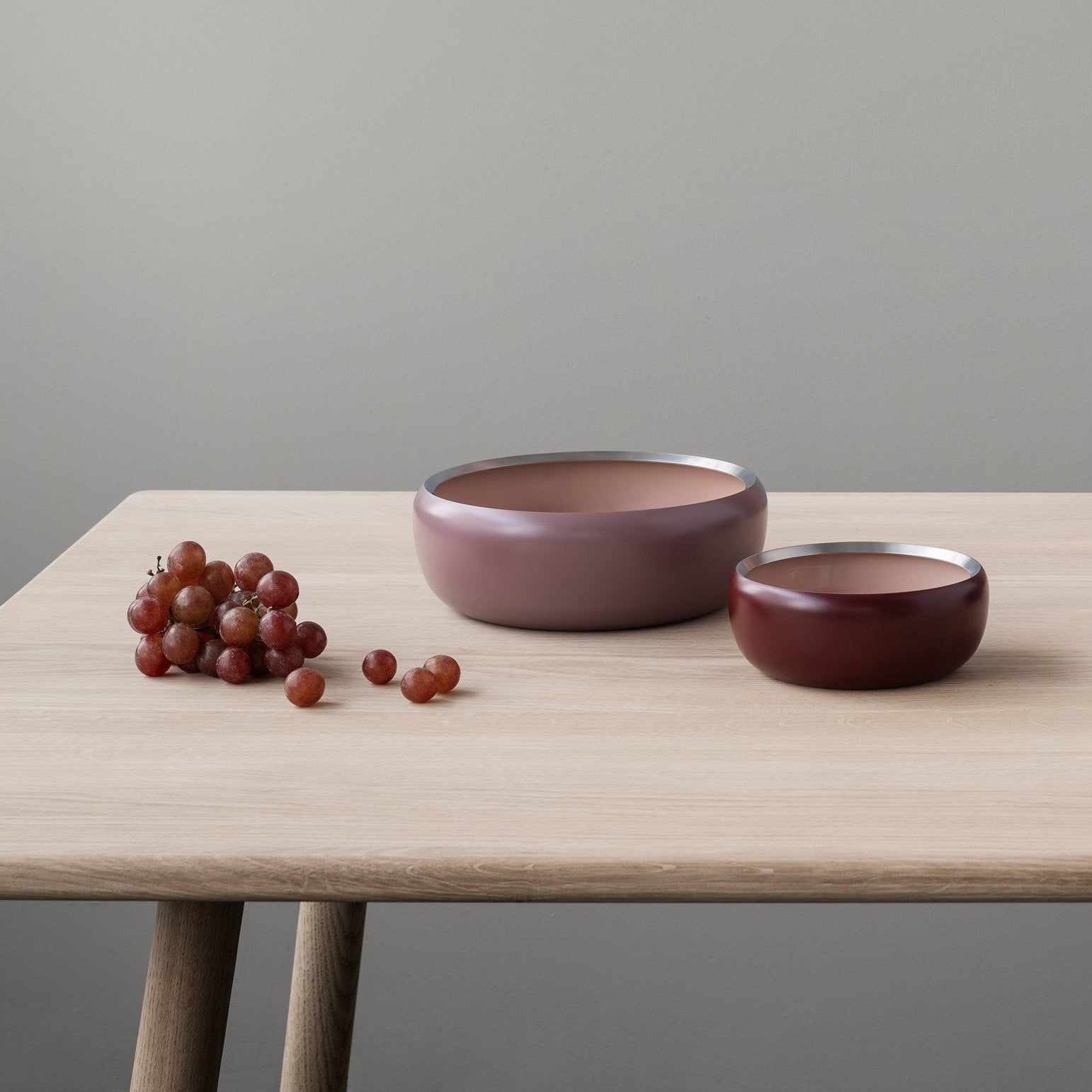 Ora bowl, small - warm maroon