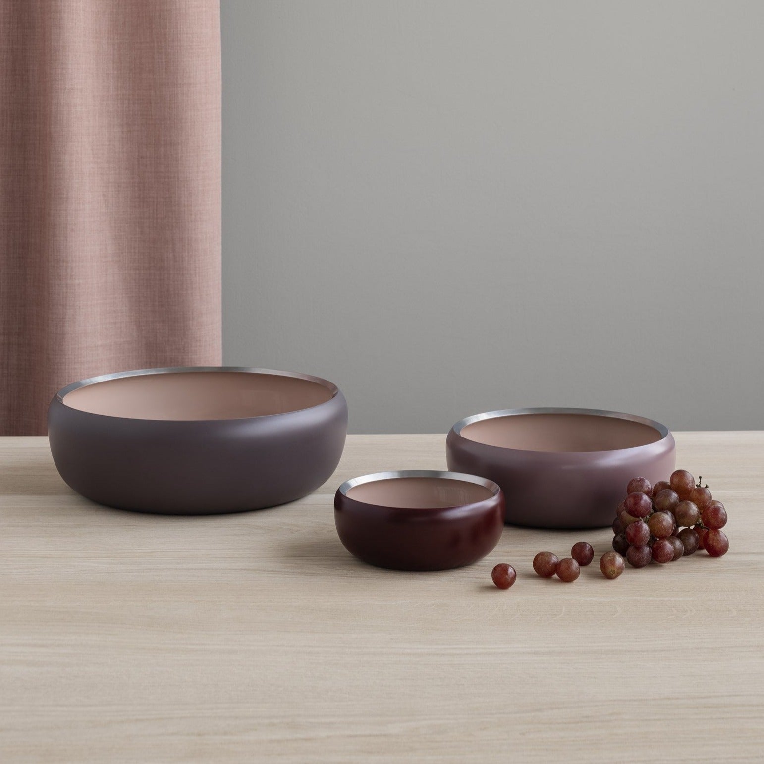 Ora bowl, small - warm maroon