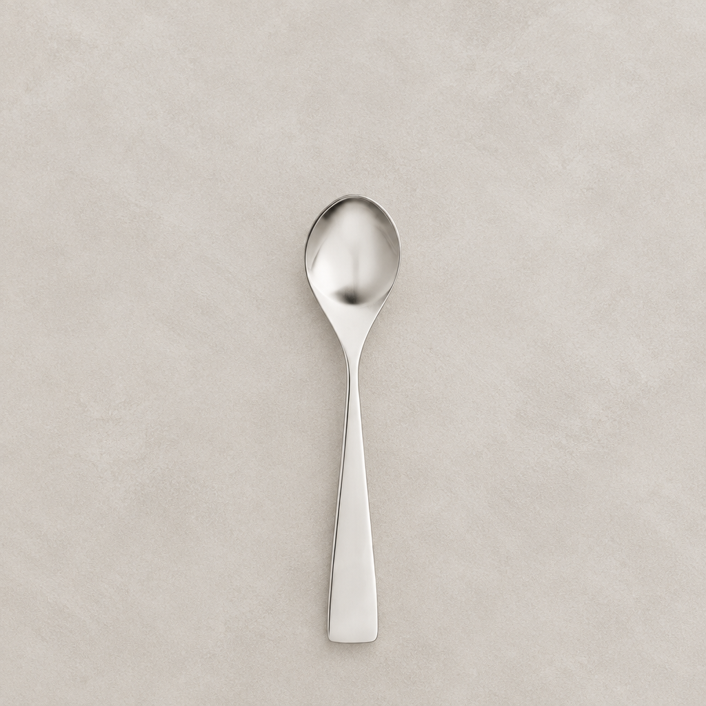 Maya dessert spoon steel - 6 pc. box