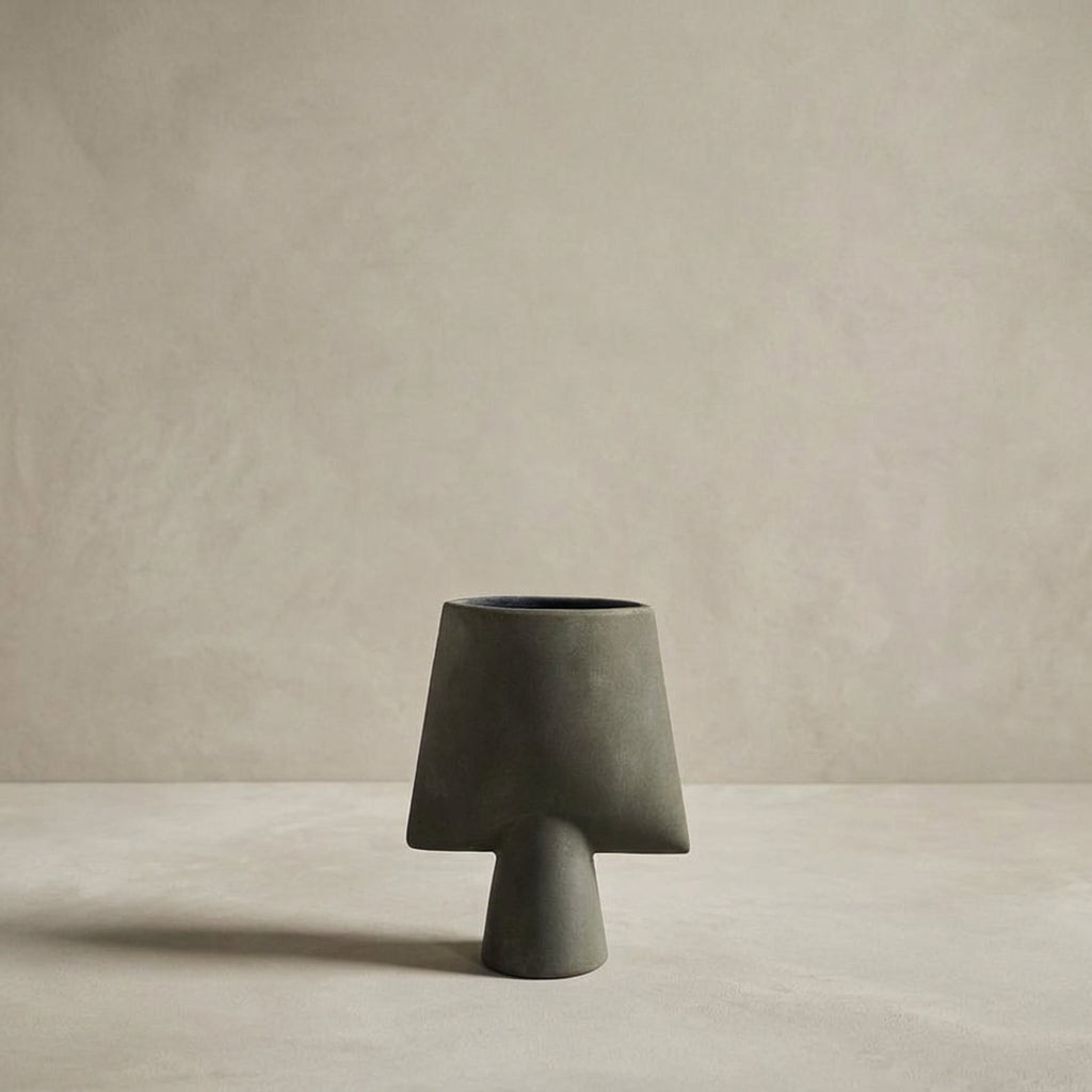 Sphere Vase Square, Mini - Dark Grey