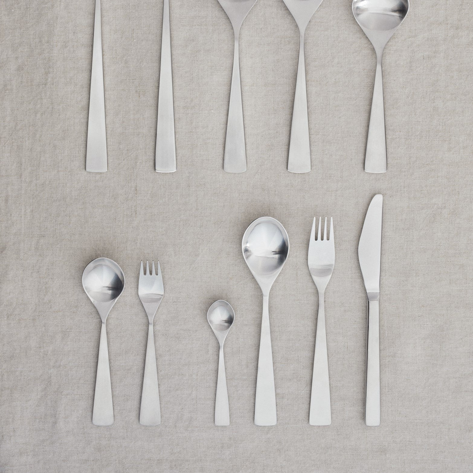 Maya dessert spoon steel - 6 pc. box