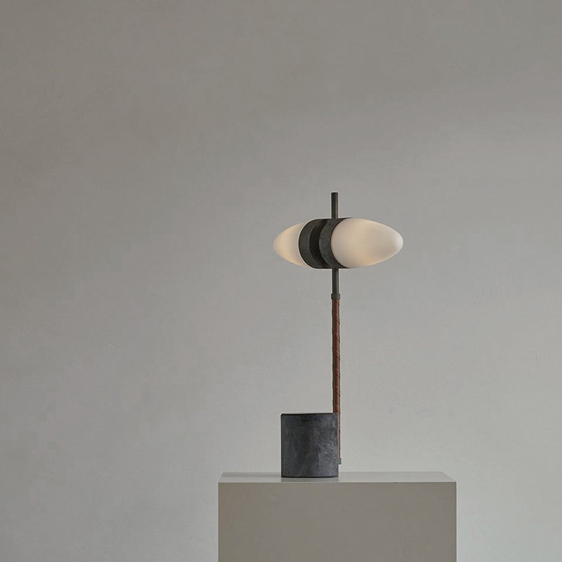 Bull Table Lamp - Oxidized