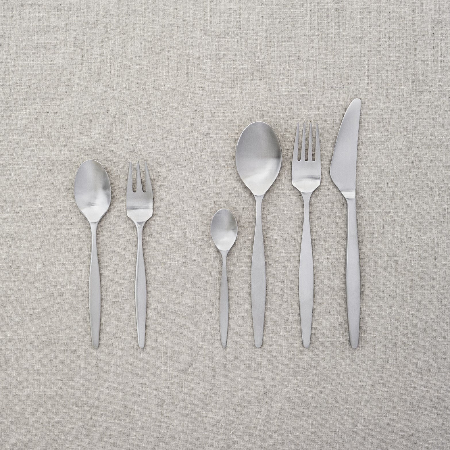Aztec dessert fork steel - 6pc.