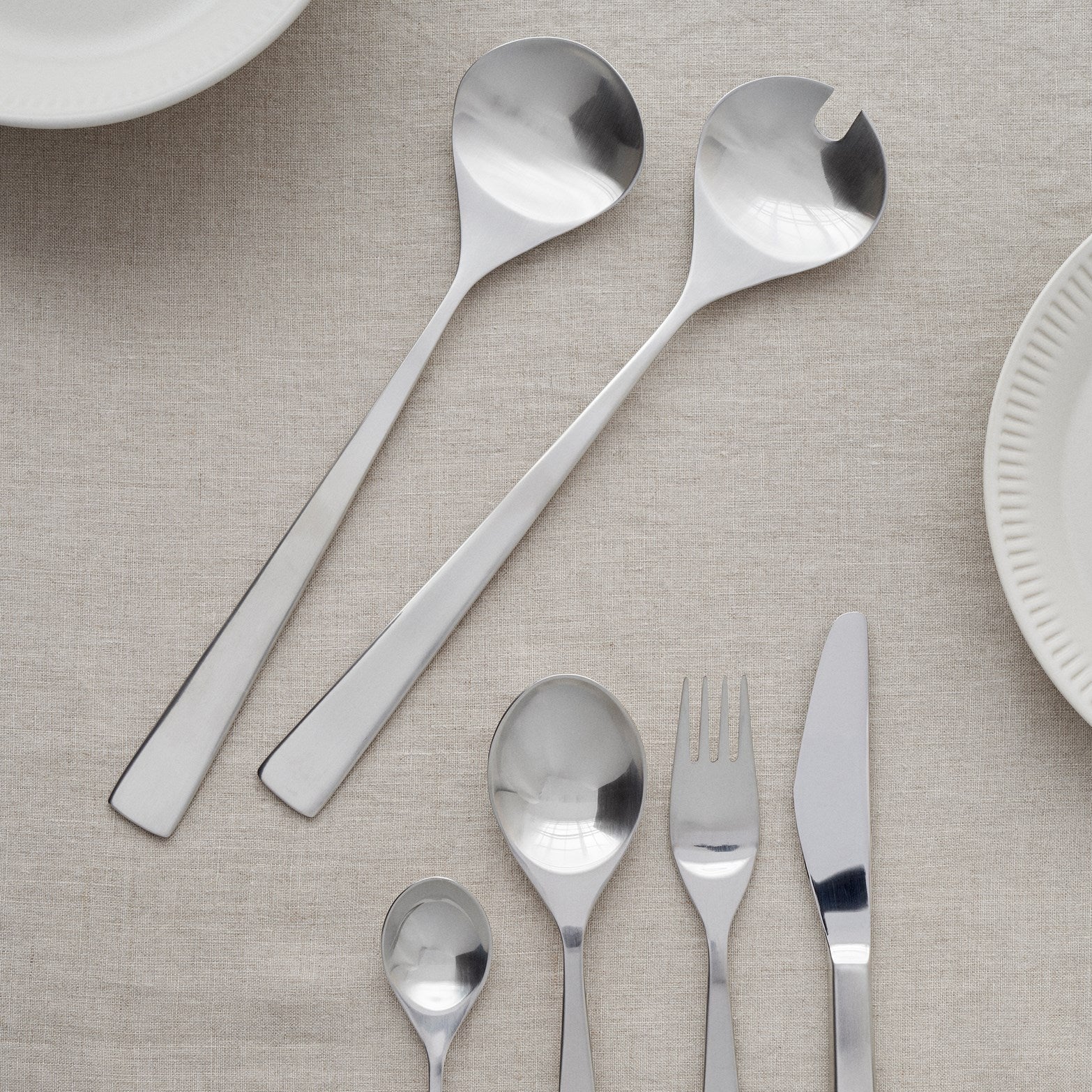 Maya salad servers steel - 2 piece set