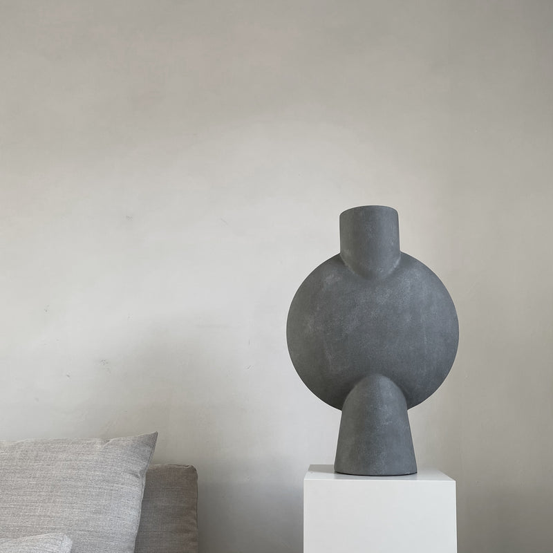 Sphere Vase Bubl, Hexa - Dark Grey