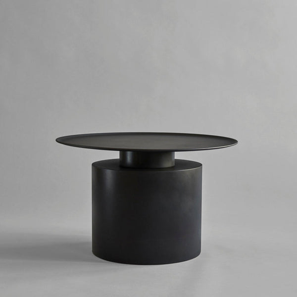Pillar Coffee Table, Low - Burned Black