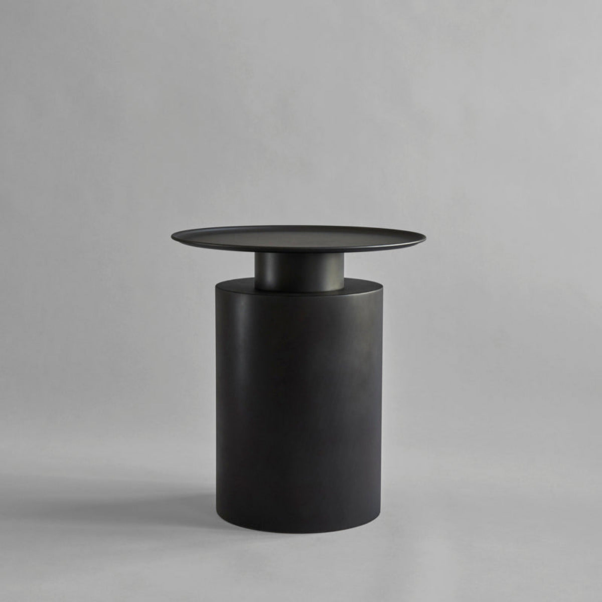 Pillar Side Table, Tall - Burned Black