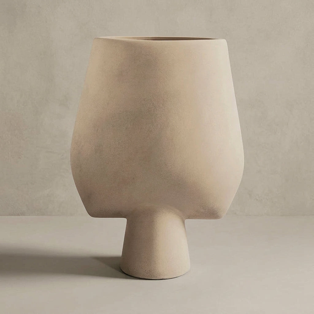 Sphere Vase Square Hexa - Sand