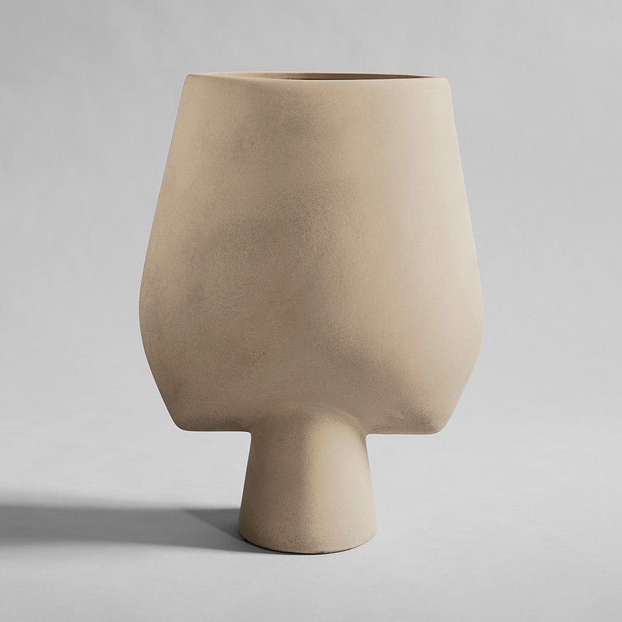 Sphere Vase Square Hexa - Sand