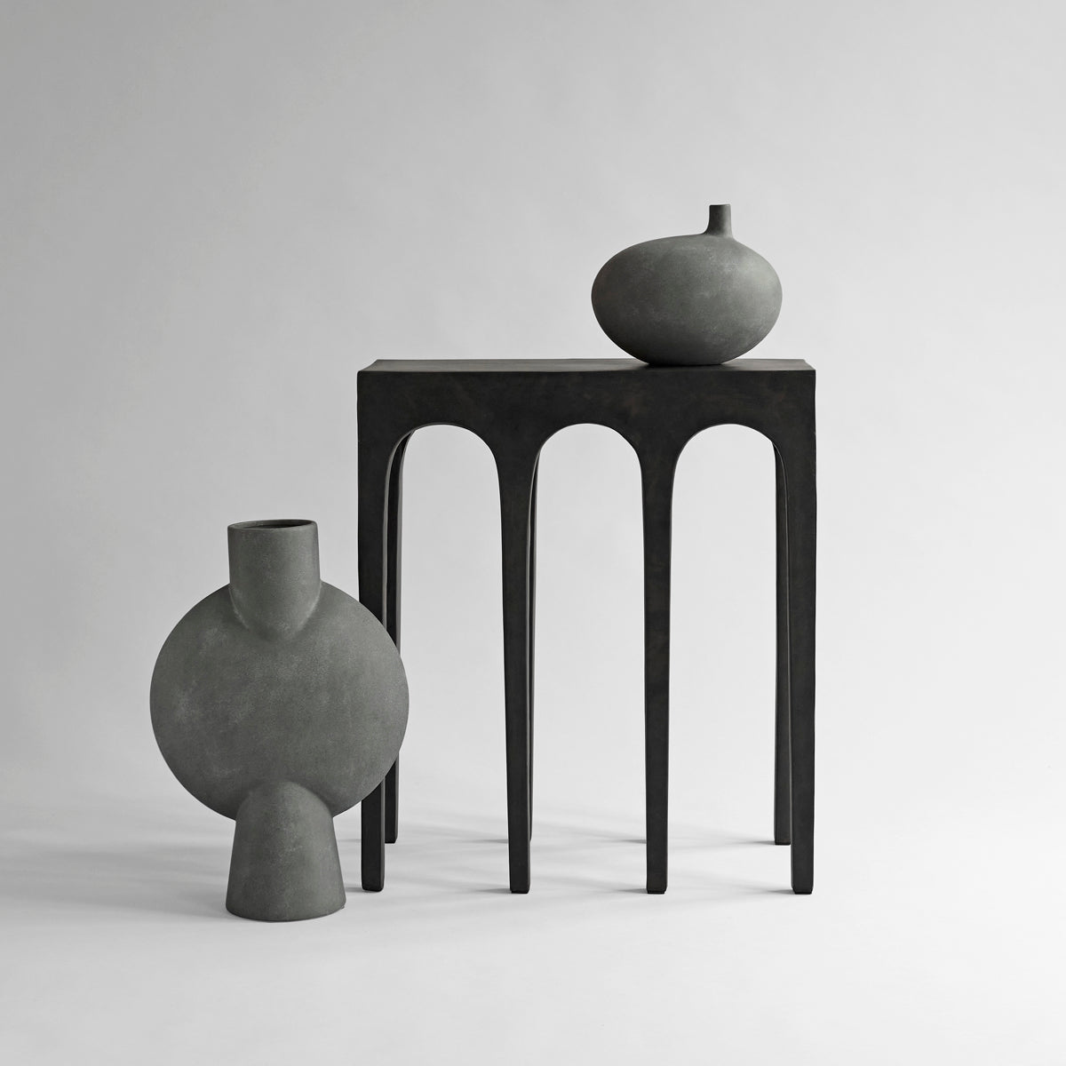 Sphere Vase Bubl, Hexa - Dark Grey