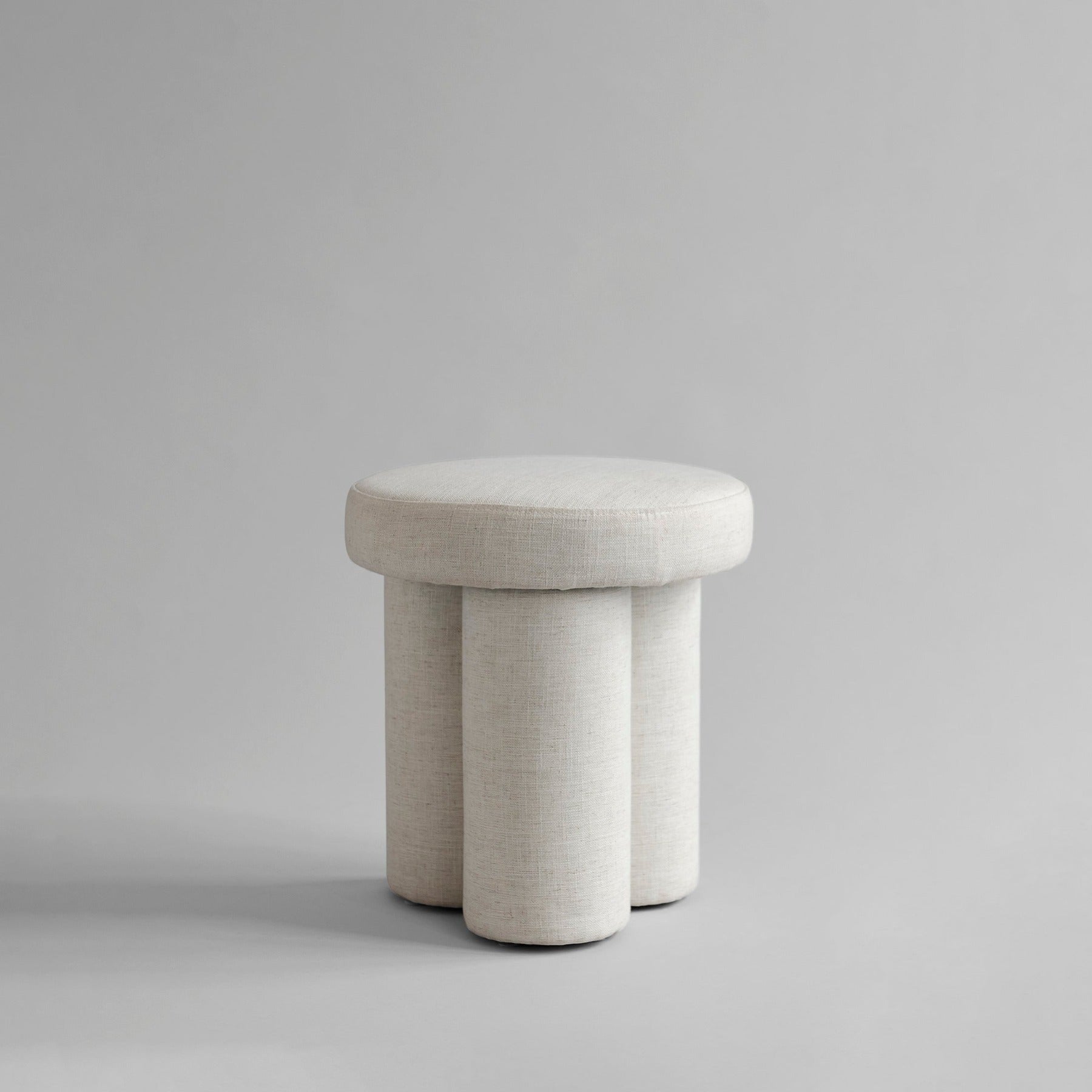 Big Foot Stool - Linen Chalk