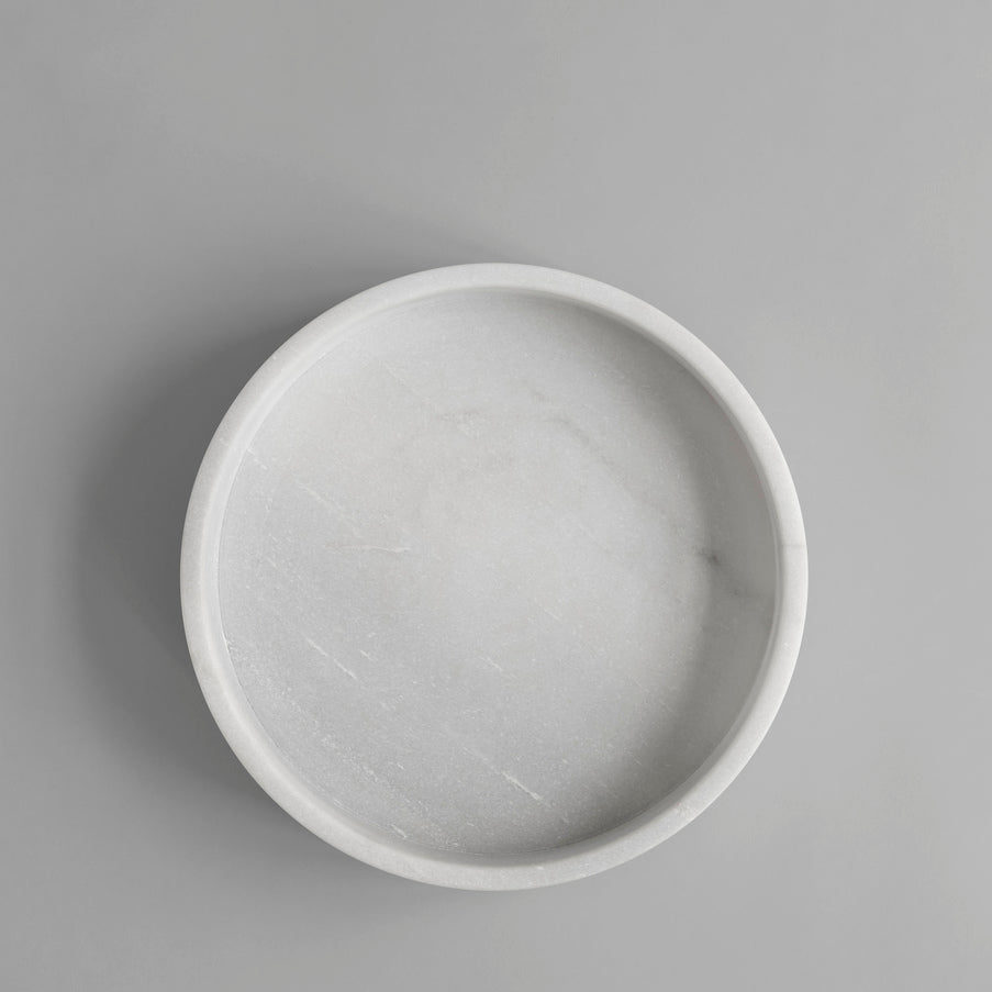 Formalism Bowl Marble - White