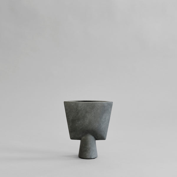 Sphere Vase Triangle, Mini - Dark Grey