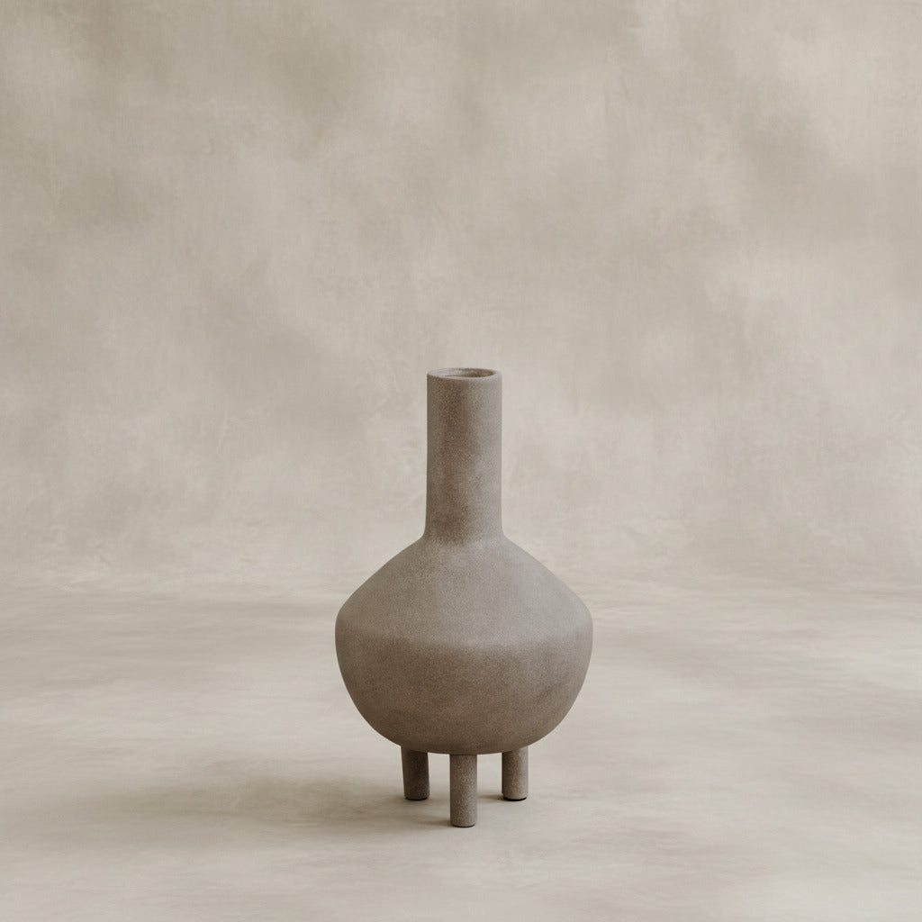 Duck Vase, Fat - Taupe