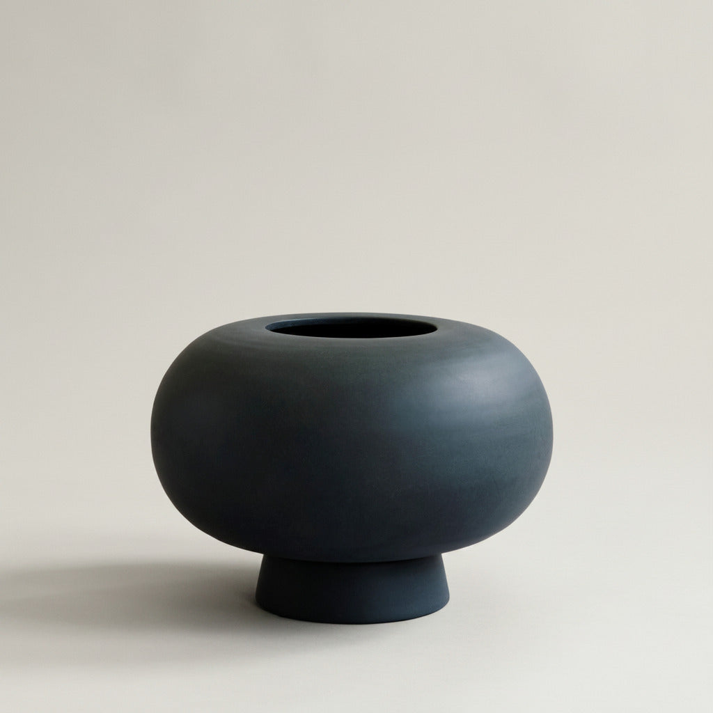 Kabin Vase, Fat - Black