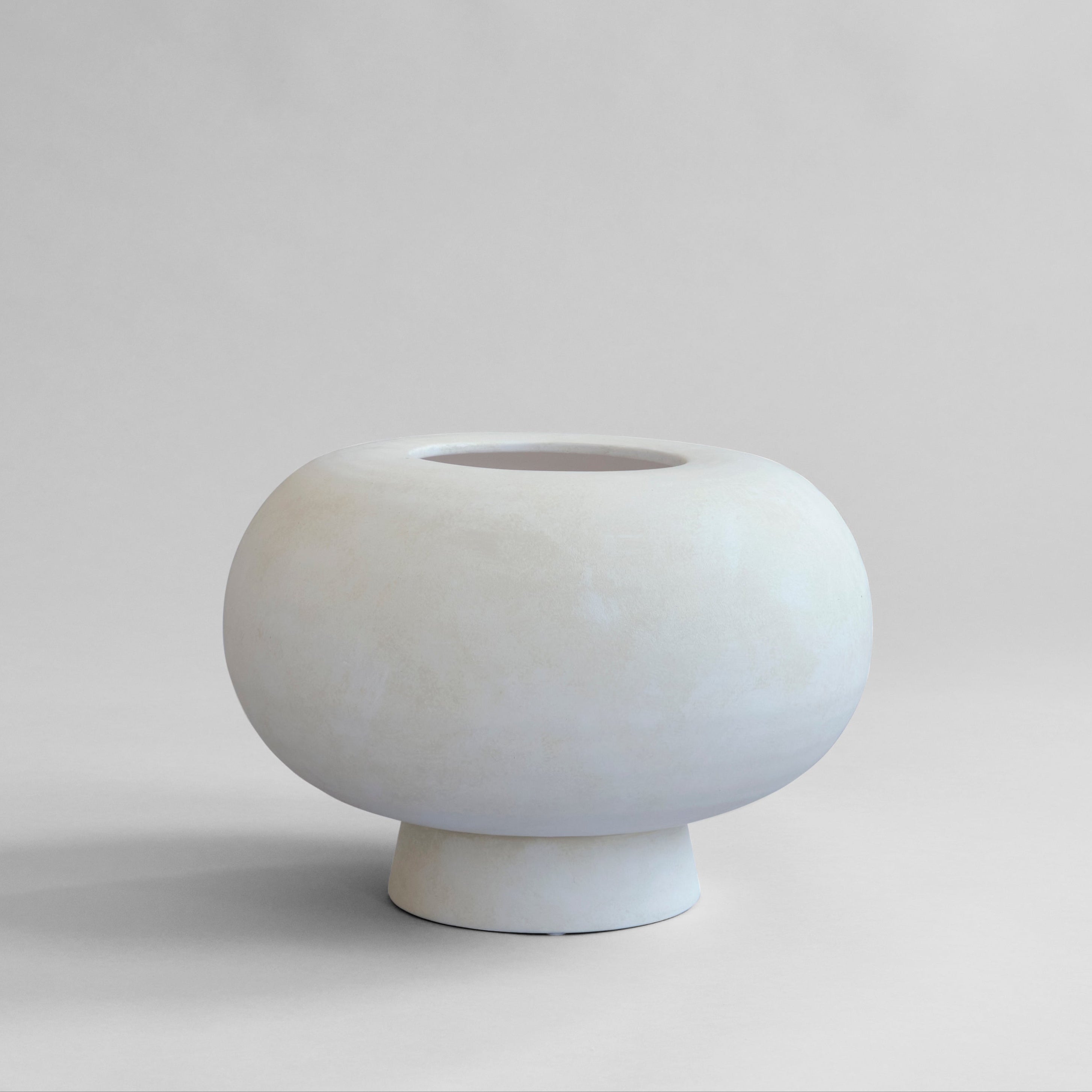 Kabin Vase, Fat - Bone White