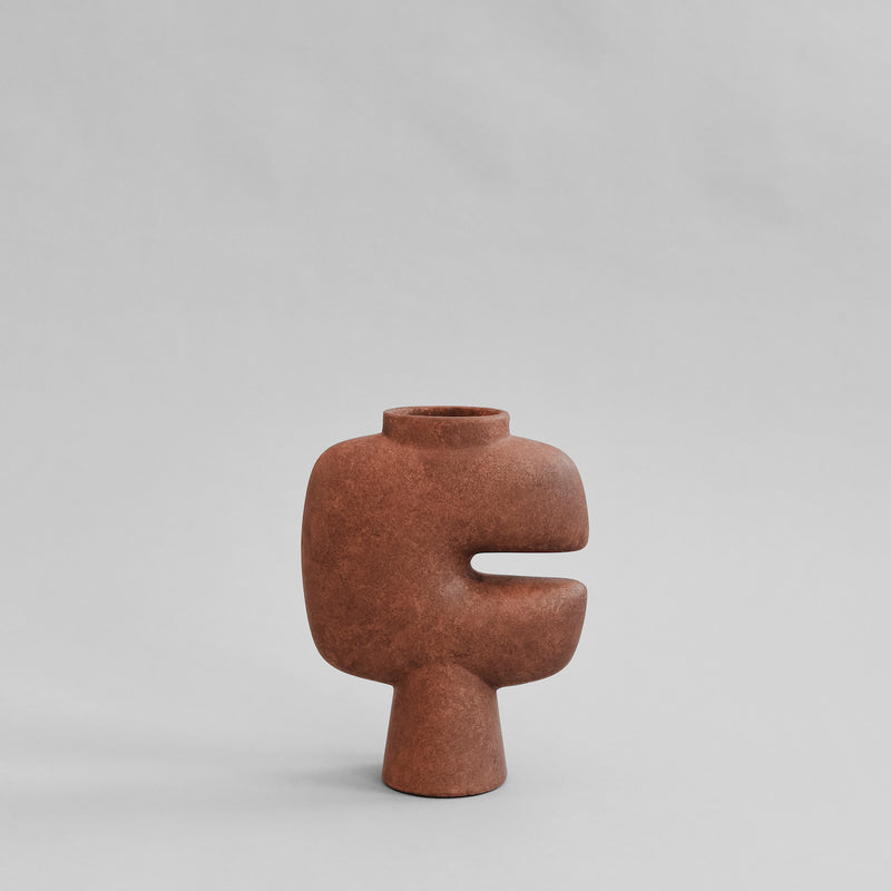 Tribal Vase, Medio - Terracotta