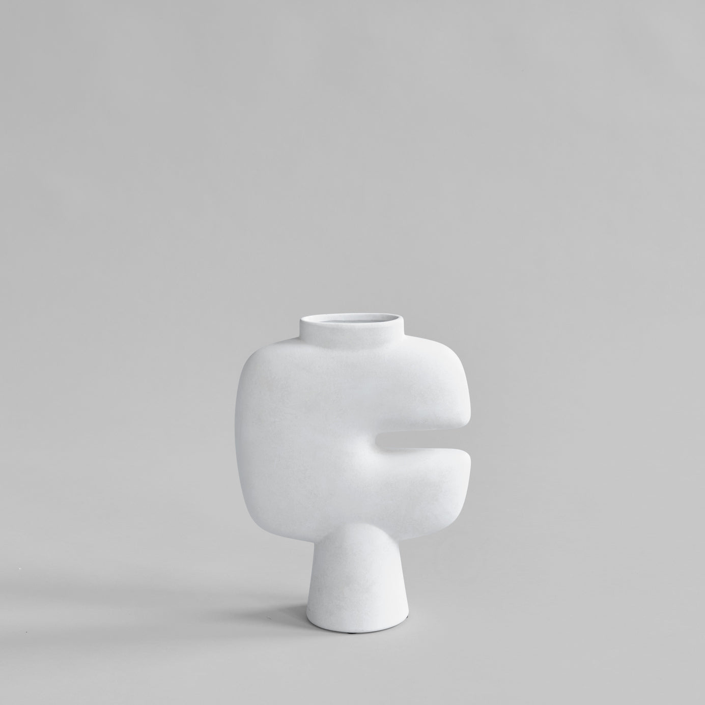 Tribal Vase, Medio - Bone White