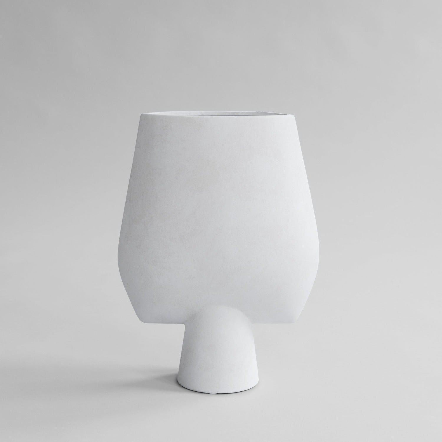 Sphere Vase Square, Big - Bone White