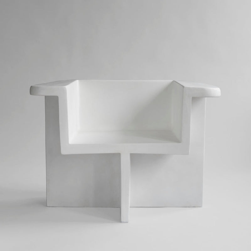 Brutus Lounge Chair - Bone White