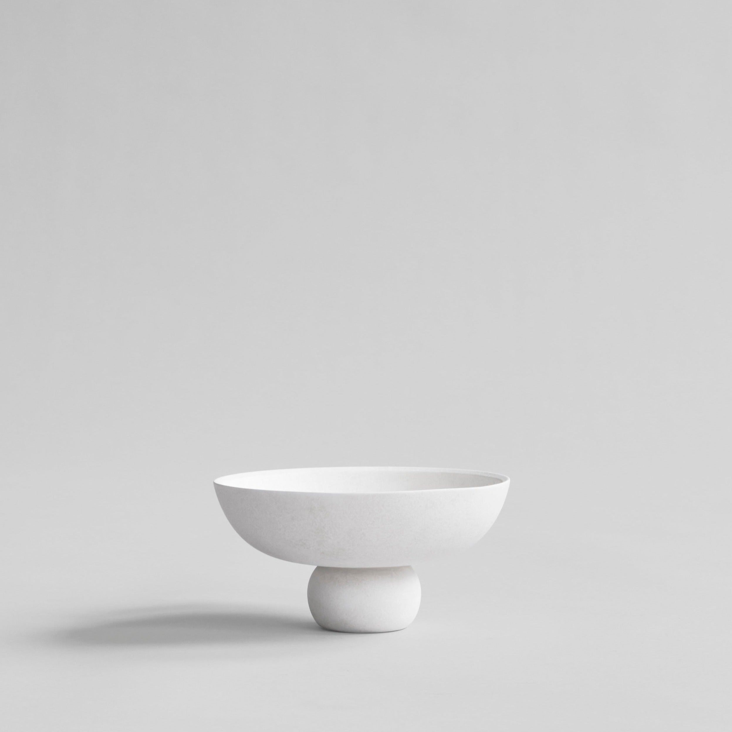 Baburu Bowl , Medio - Bone White