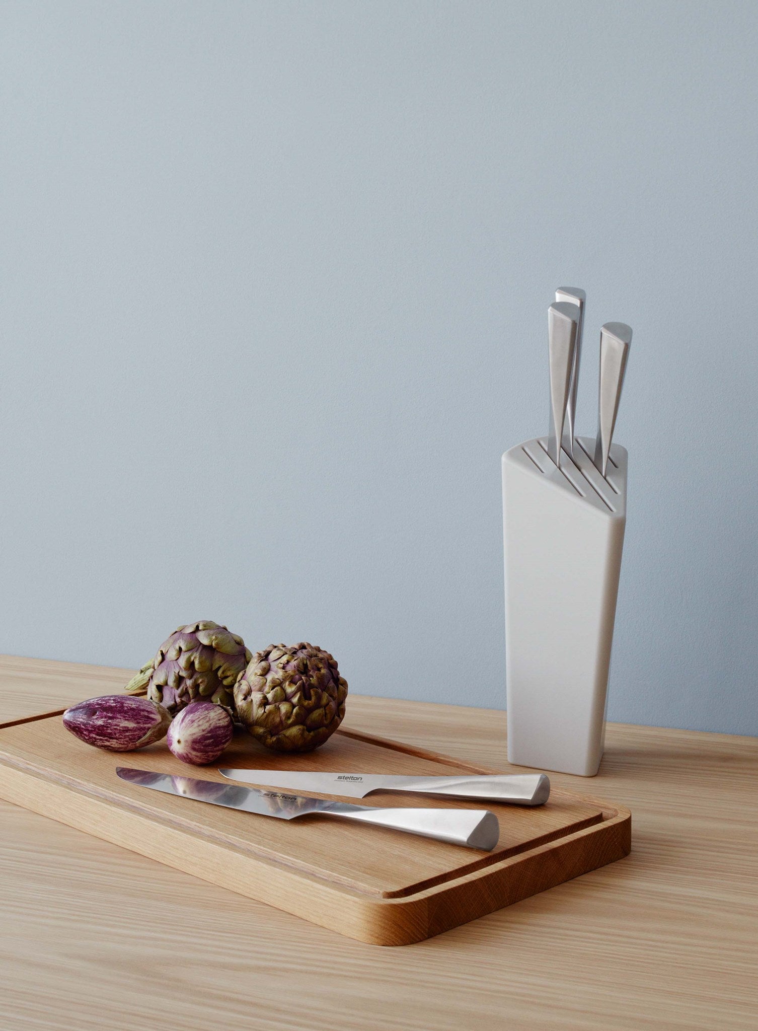 Trigono santoku knife L 12.8 in steel