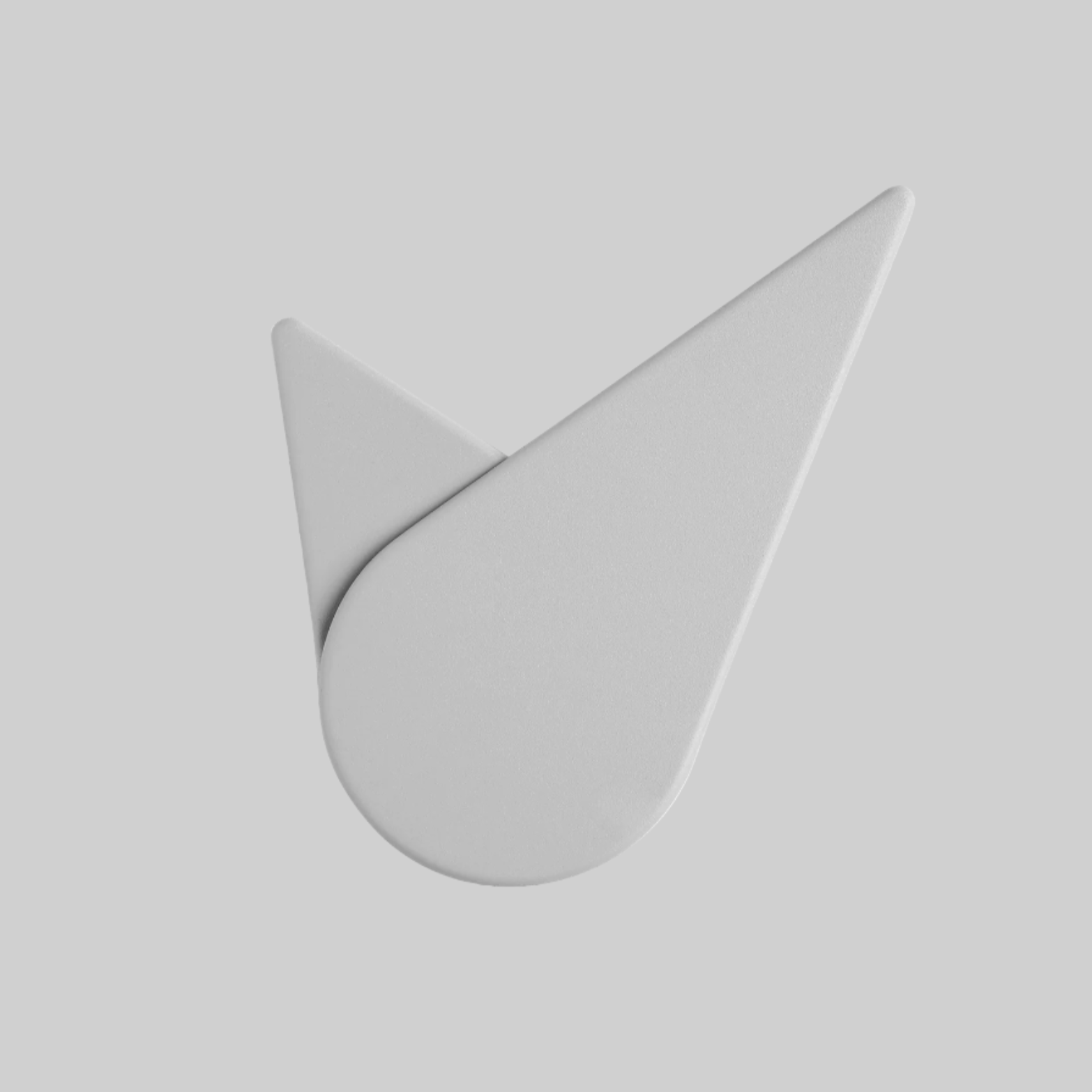 Birdie wall clock light grey