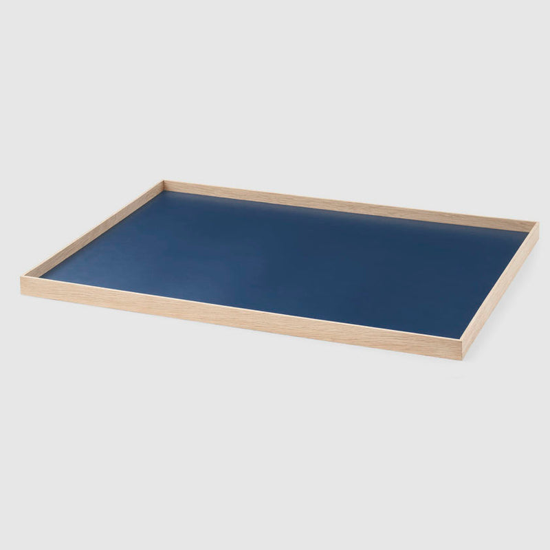 Frame tray large oak/blue