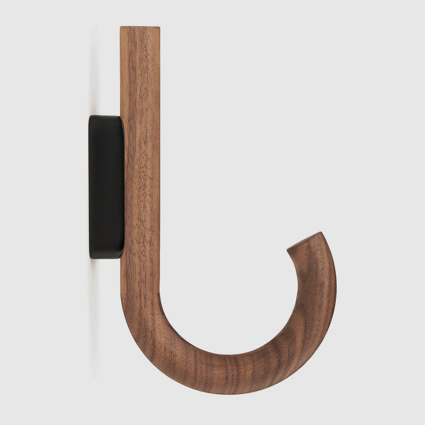 HOOK hanger walnut/black