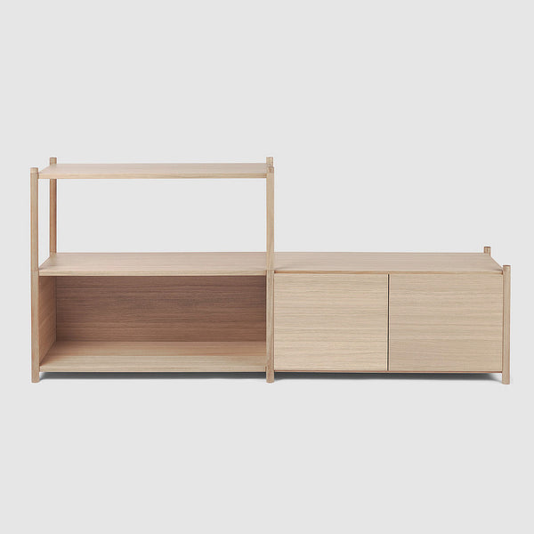 Sceene bookcase/cabinet D - light oak