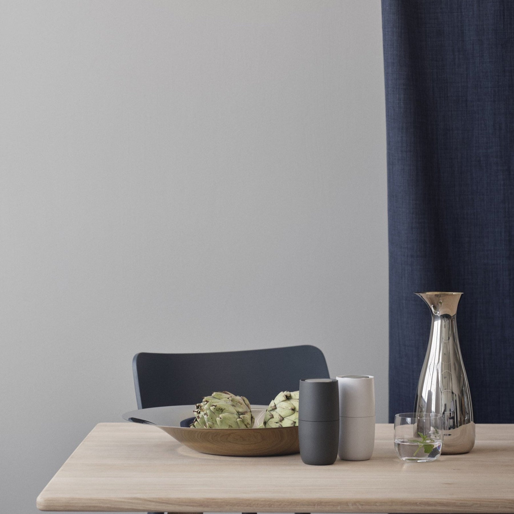 Norman Foster salt mill light grey