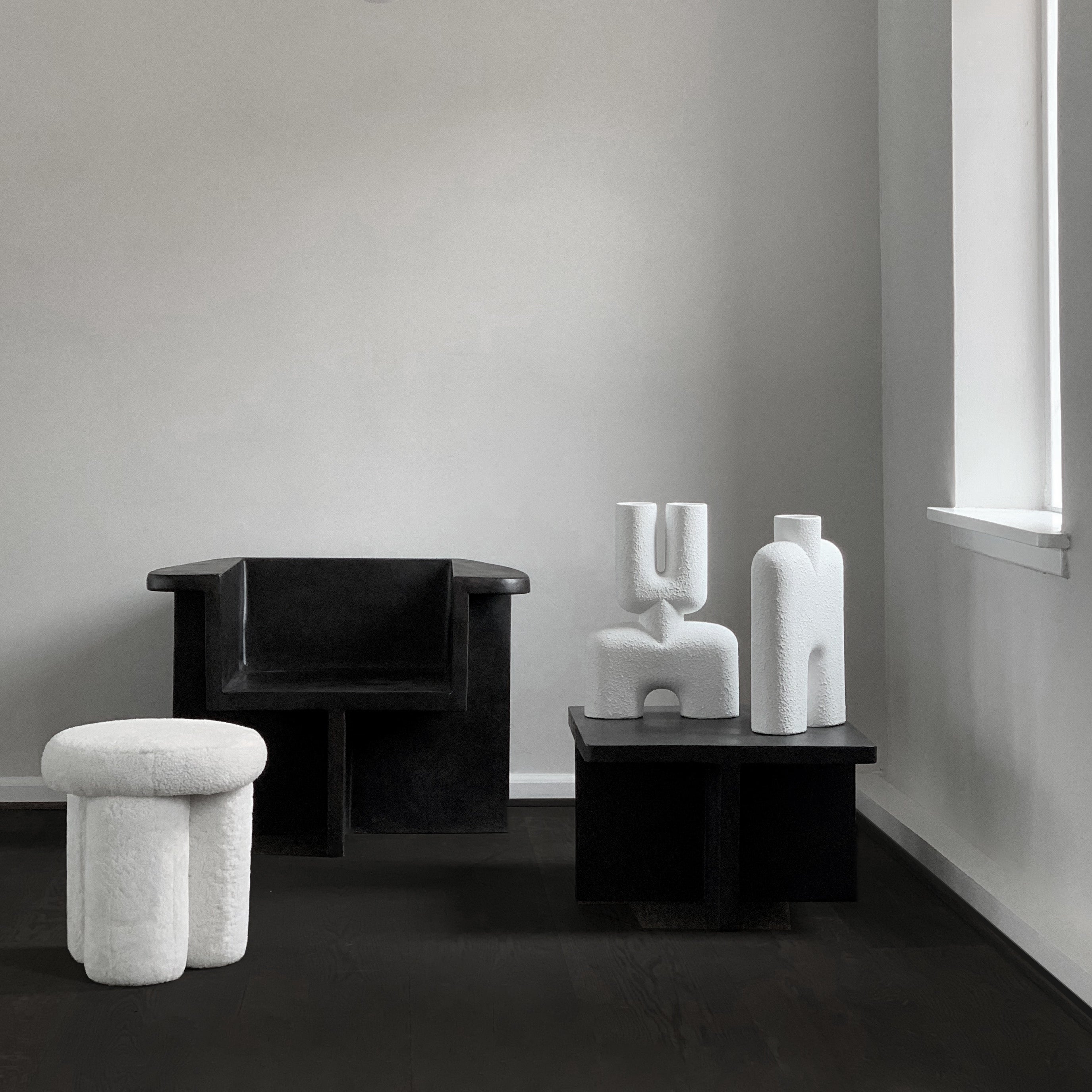 スツール 101 big foot stool sheep skin Big Foot Stool - Sandshell (Sheepskin) | 101 Copenhagen