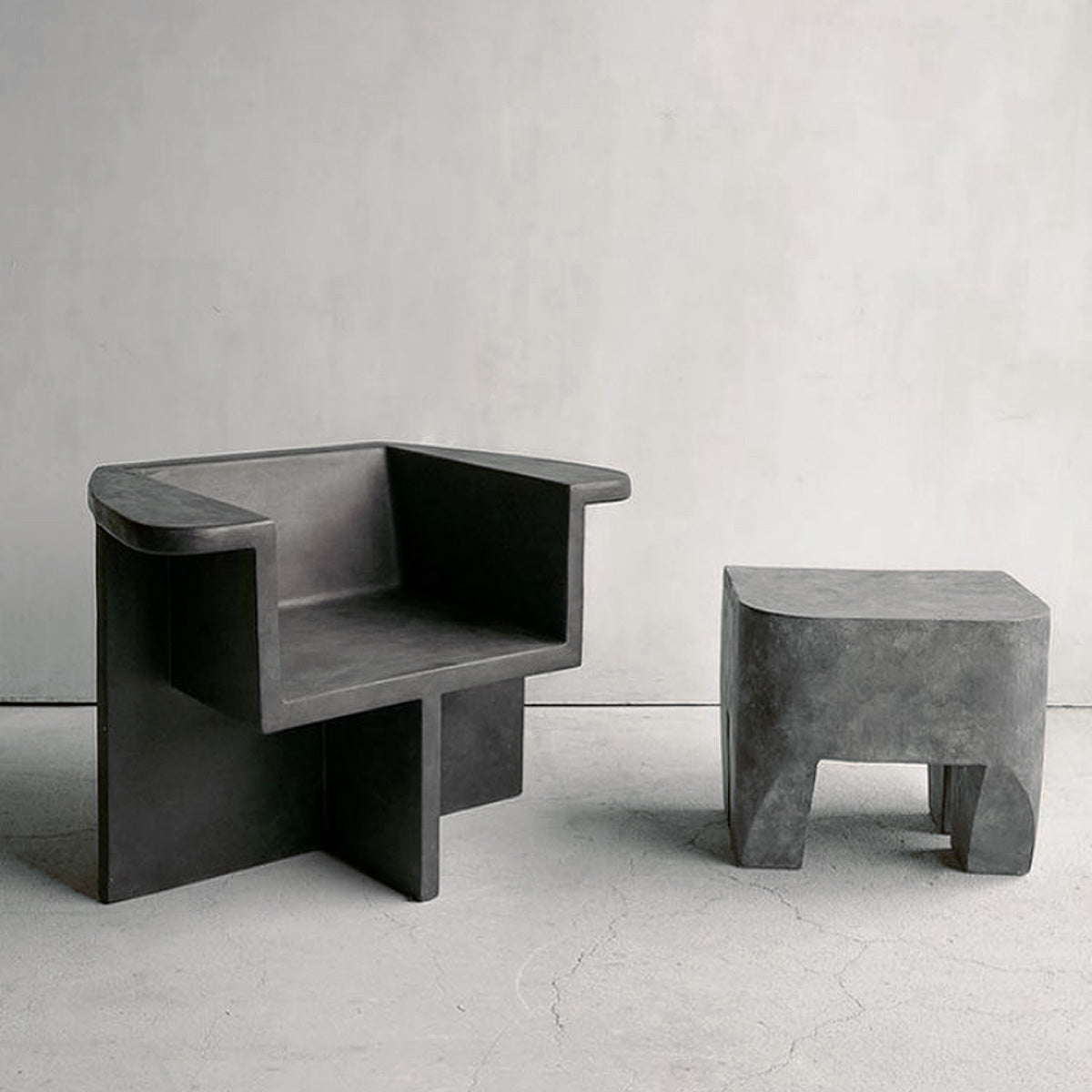 Sculpt Stool - Concrete