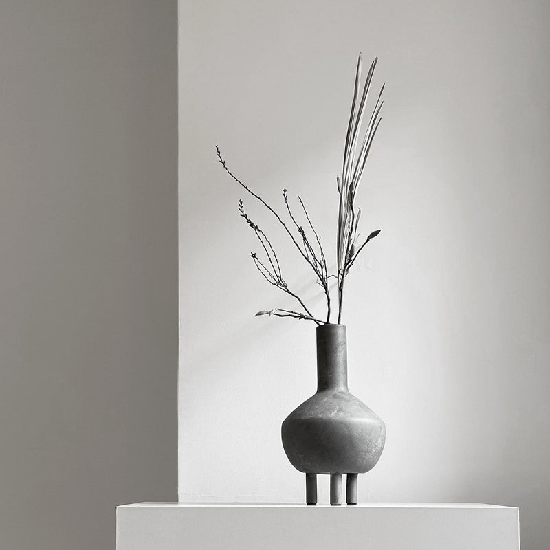 Duck Vase, Fat - Dark Grey