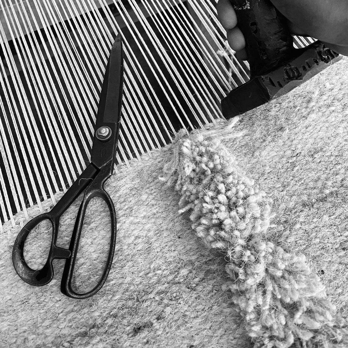 Laine - White + White - Hand Woven Rug