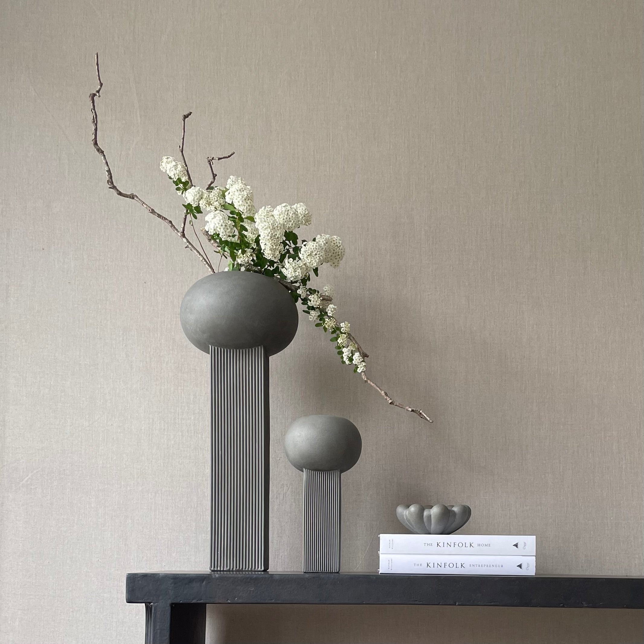 Empire Vase, Big - Dark Grey