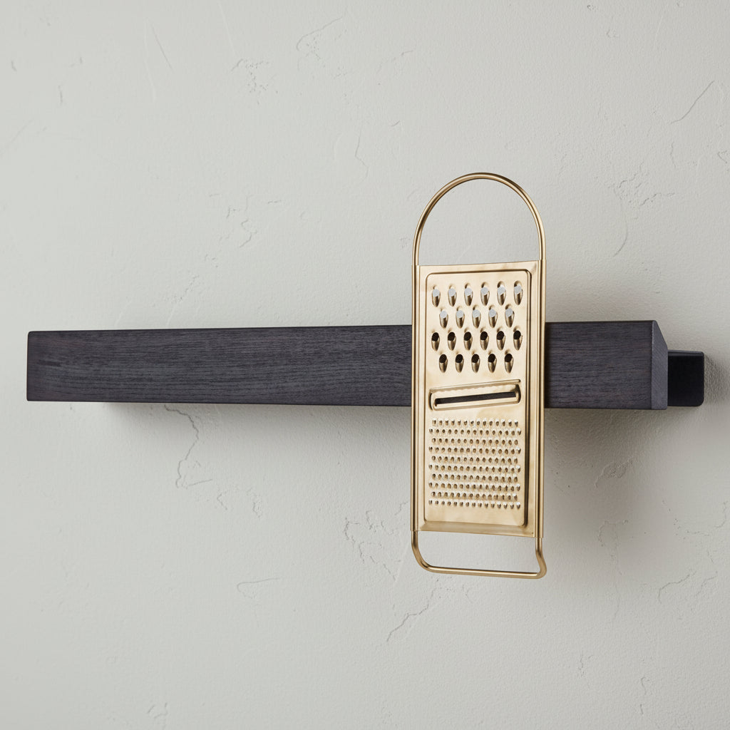 FLEX System magnetic shelf long, black oak/black*