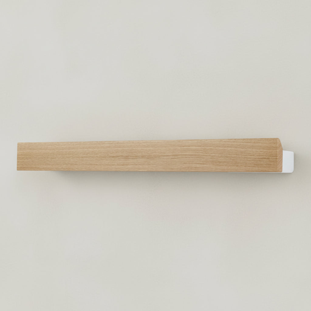 FLEX System magnetic shelf long, oak/white
