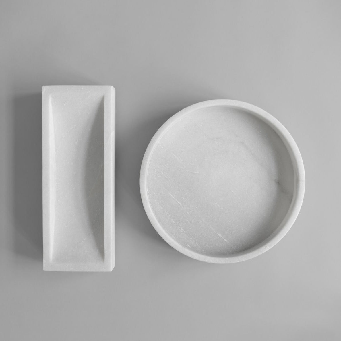 Formalism Bowl Marble - White