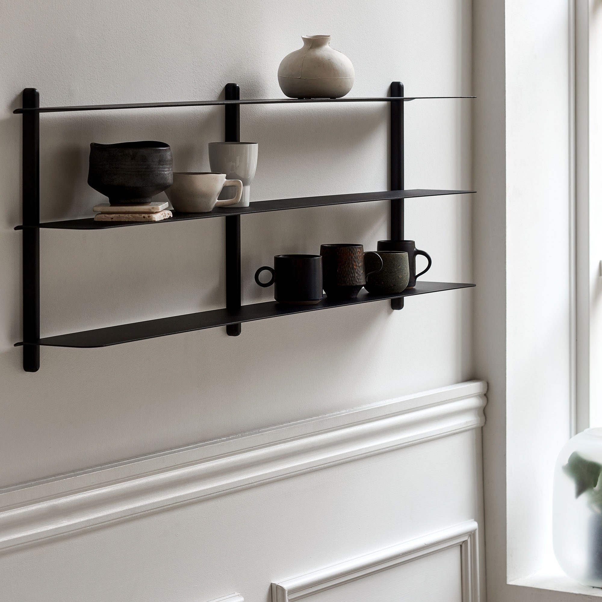 NIVO Shelf Large D - black ash/ black