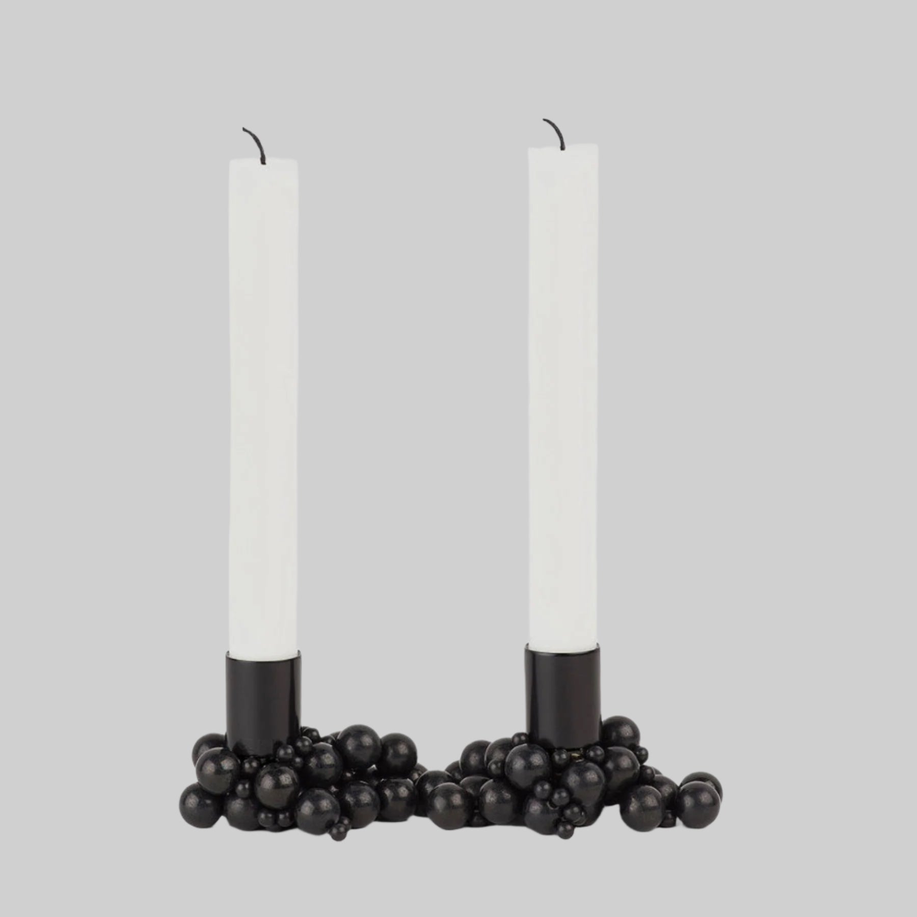 MOLEKYL candlelight set of 2, black