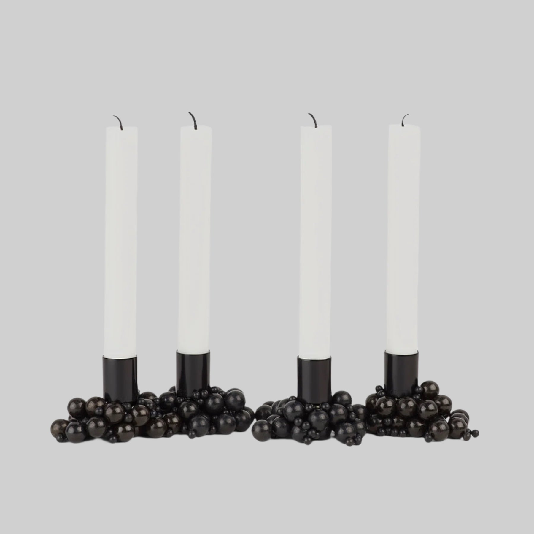 MOLEKYL candlelight set of 4, black