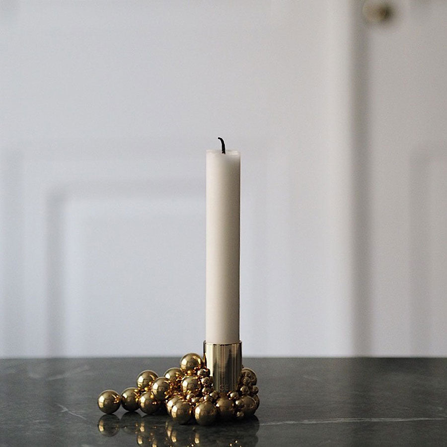 MOLEKYL candlelight set of 4, brass