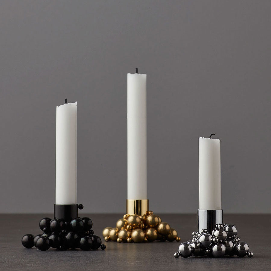 MOLEKYL candlelight set of 4, black
